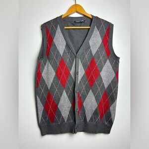 PJpaul Jones Men’s Vest Gray Academic work wear Size L